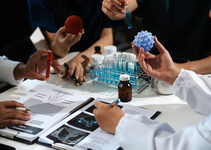 group professional medical doctor team meeting training medical uniform working discussing talk with patients record teaching medic team sit hospitalhealth medical care concept 265022 96178